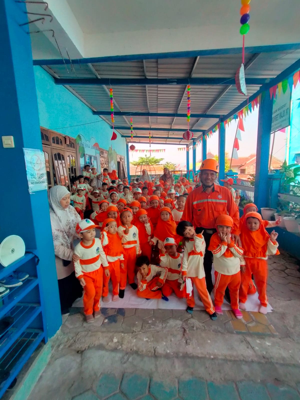 Siapkan anak dalam mitigasi bencana, TKIT Bina Amal 2 Semarang datangkan Relawan Indonesia.